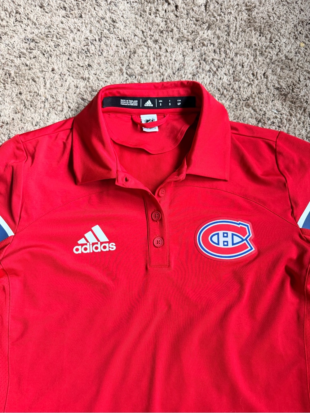 New Adidas Golf Polo Shirt Montreal Canadians Hockey NHL Womens Small